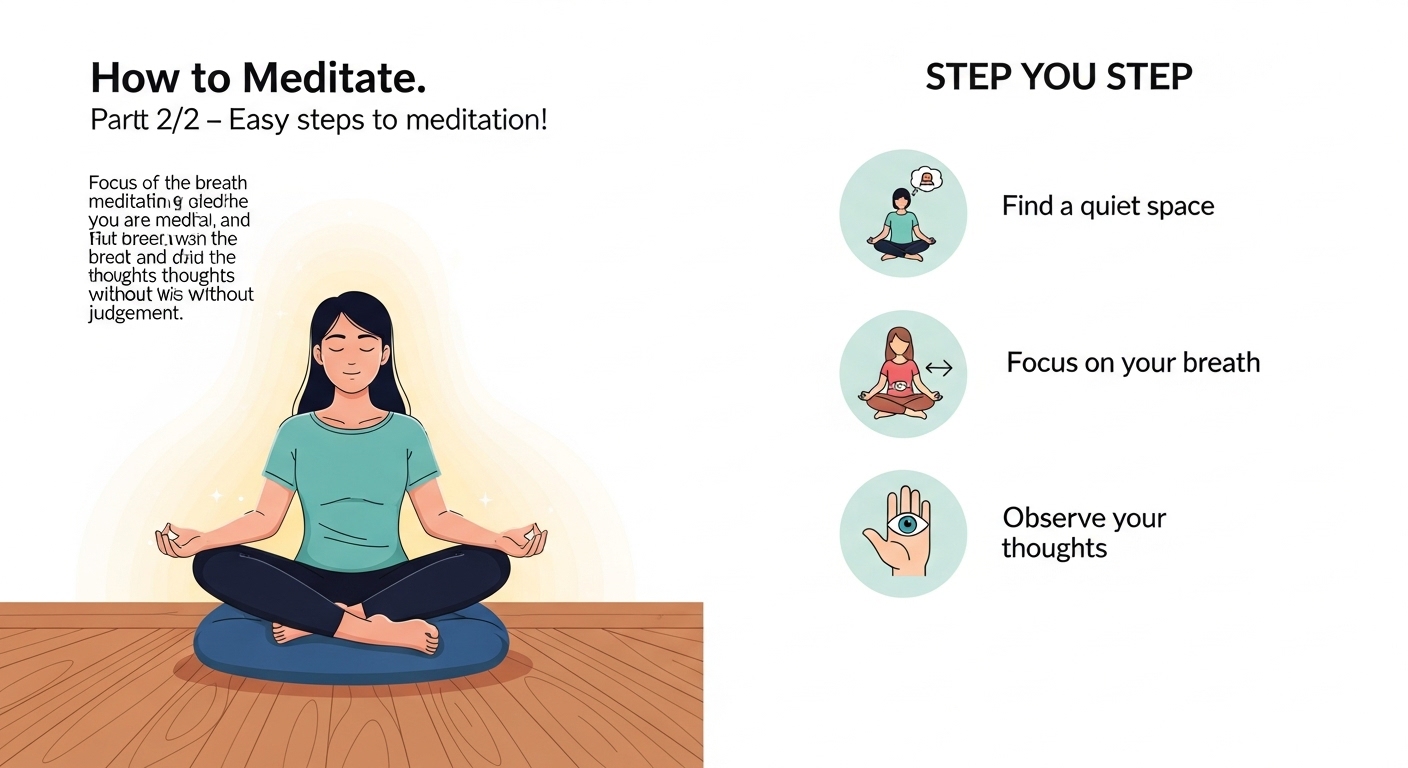 Simple meditation technique: Step One. Meditate with Fernando Albert