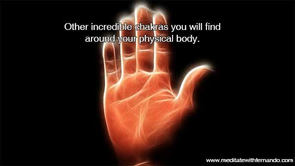 The hand chakras give healing.