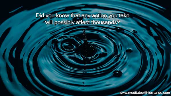 Karma is part of this ripple.