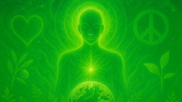 Spiritual meaning of the color green results in healing and peace 2 Peace and serenity is one spiritual meaning of the green color.