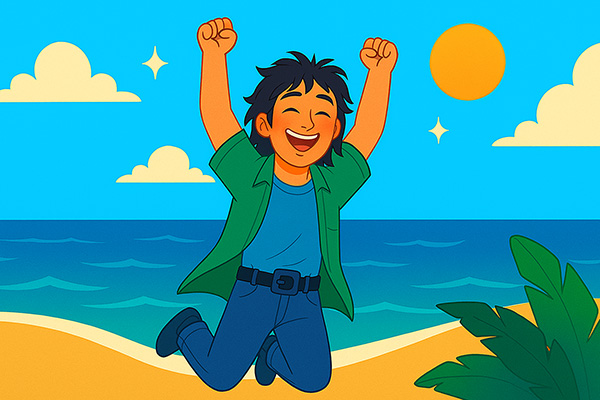 You used to say, "I hate my life," but now, you are feeling amazning.