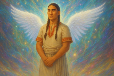 What is the meaning of growing etheric angel wings?