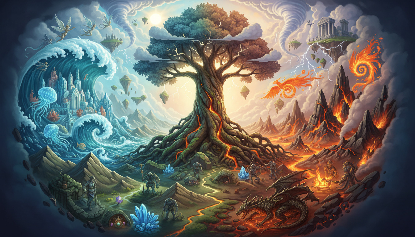 Ajani Visits the Elemental World