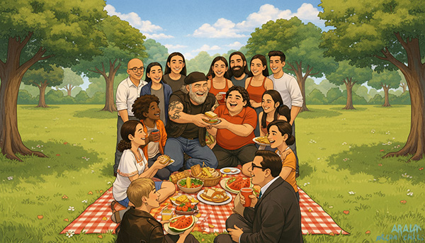 Nature, friends, and outdoor activities. The best emotional pain healer.