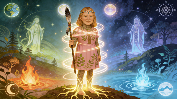 A shamanic practitioner adds to the count for the collective worldwide tree population.