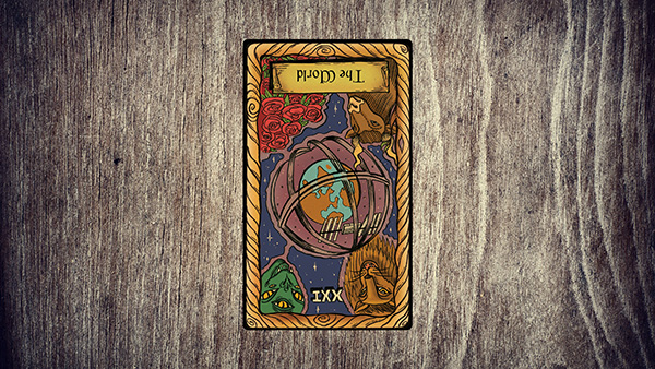 The World Card Tarot Meanings Reversed.