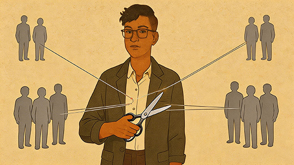 You too can help yourself in a cord cutting ritual.