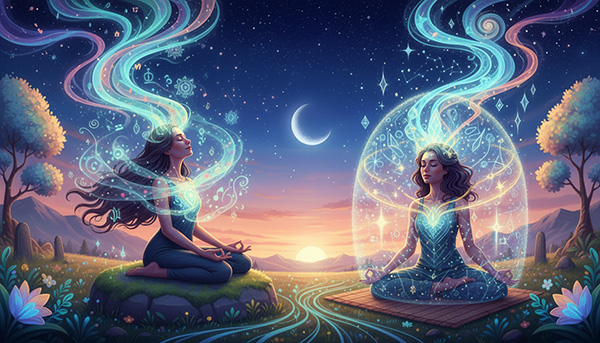 With guided meditation you can work on many goals such as healing and protection.