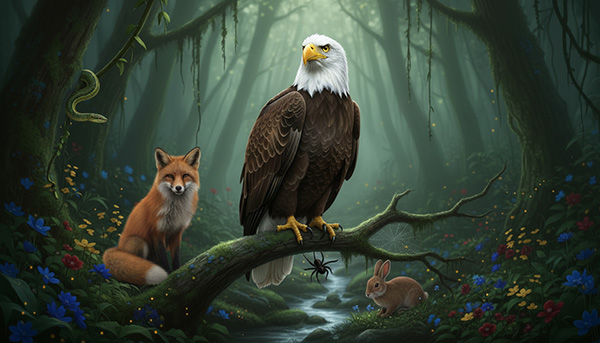 There are many different types and sizes among power animals.