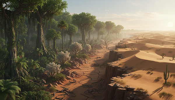 The Lower World is the home to power animals in many different environments.