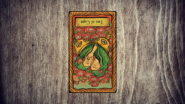 Two of Cups tarot card meaning reversed.