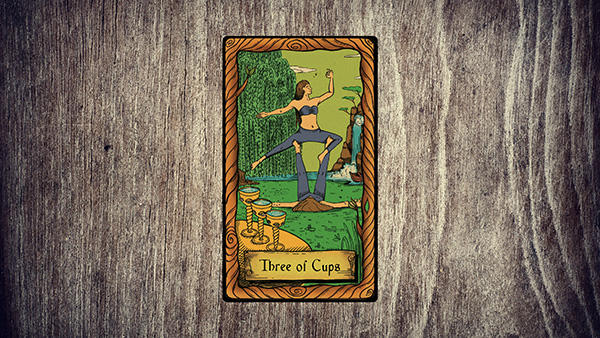 Three of Cups meaning upright: