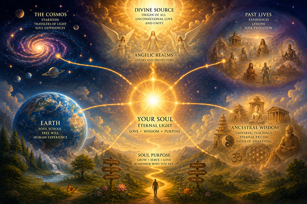 A map on where does the soul come from.