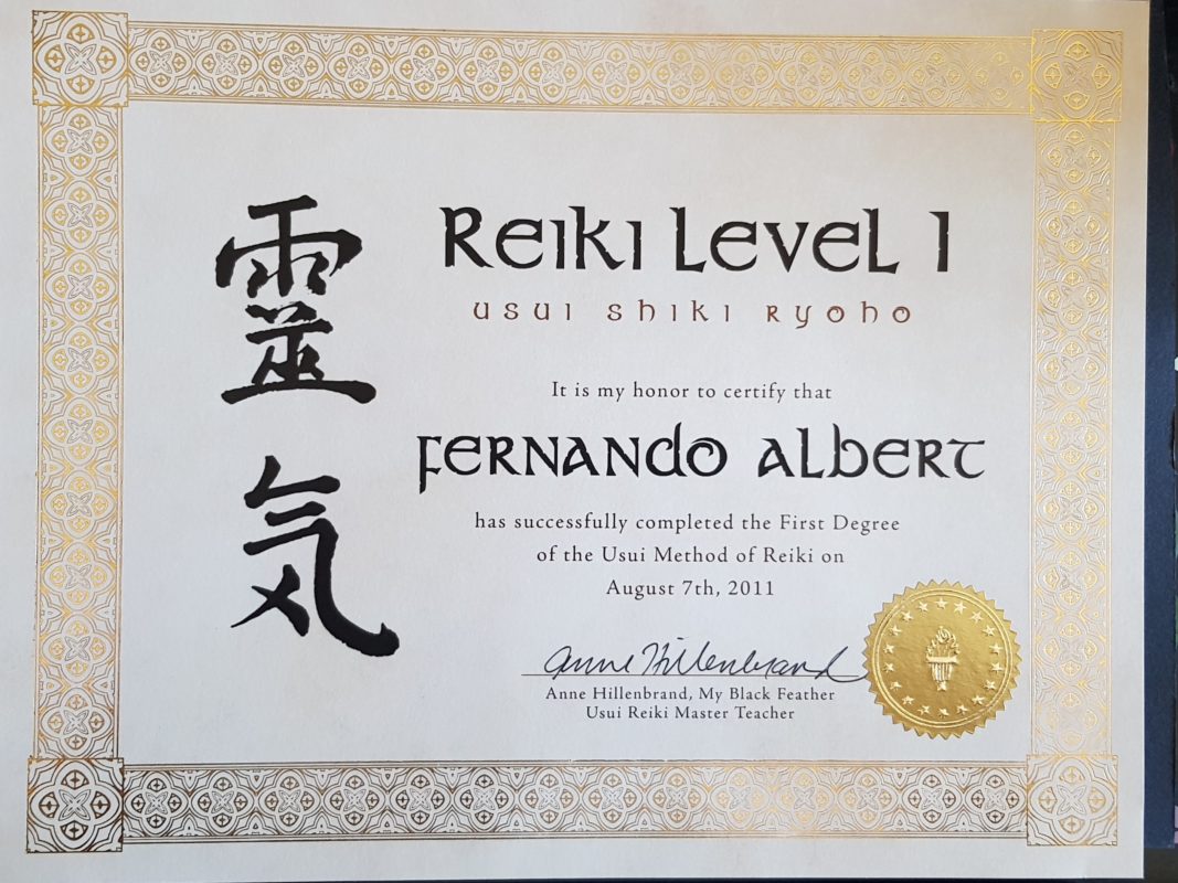 Reiki Level I — First Degree